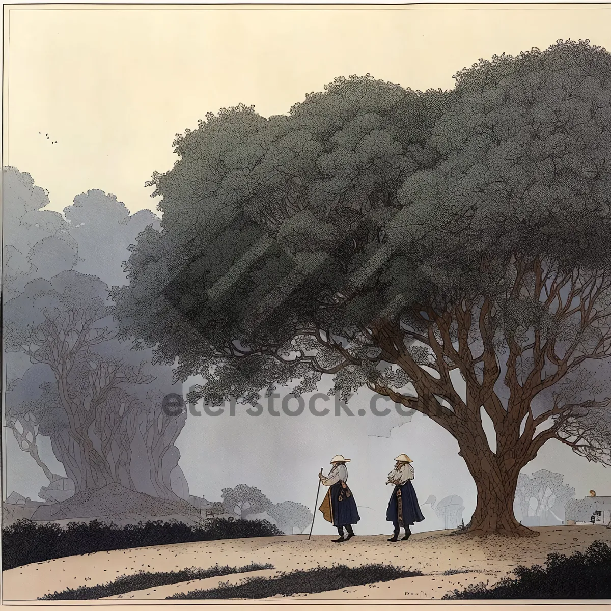 Picture of Winter Wonderland - Snowy Trees in Rural Landscape
