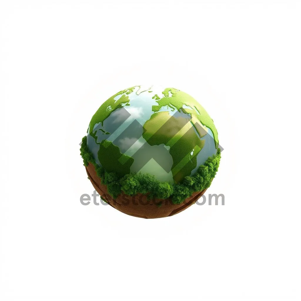 Picture of Global Glass Planet Sphere Earth Map - 9 words