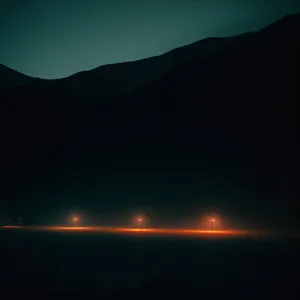 Majestic Sunset over Mountain Landscape