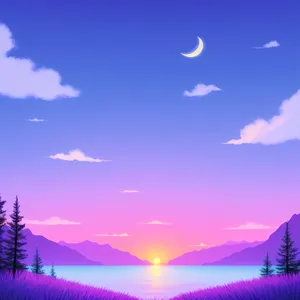 Vibrant Summer Skies: A Landscape Filled with Clear Blue Skies and Fluffy White Clouds.