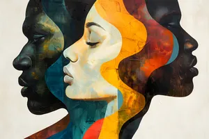 Multilayered Portraits Depicting Human Diversity and Unity