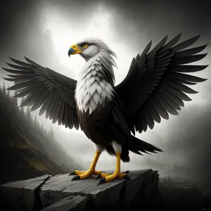 Majestic Bald Eagle Spread its Wings