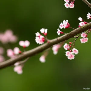 Spring Blossoms in a Japanese Apple Garden