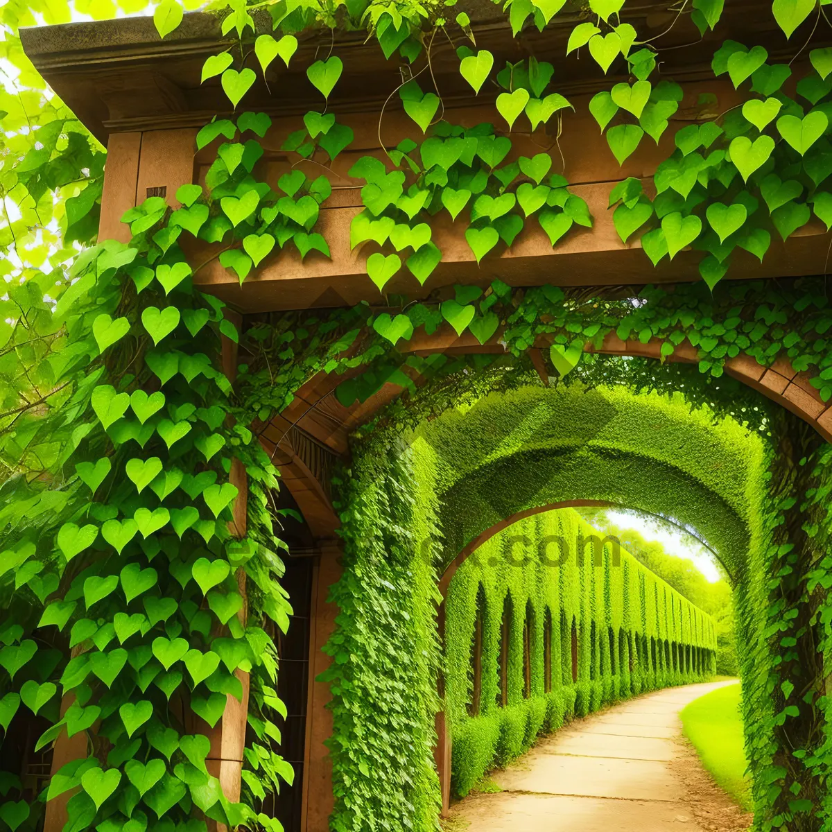 Picture of Serene Forest Fern in Lush Green Landscape