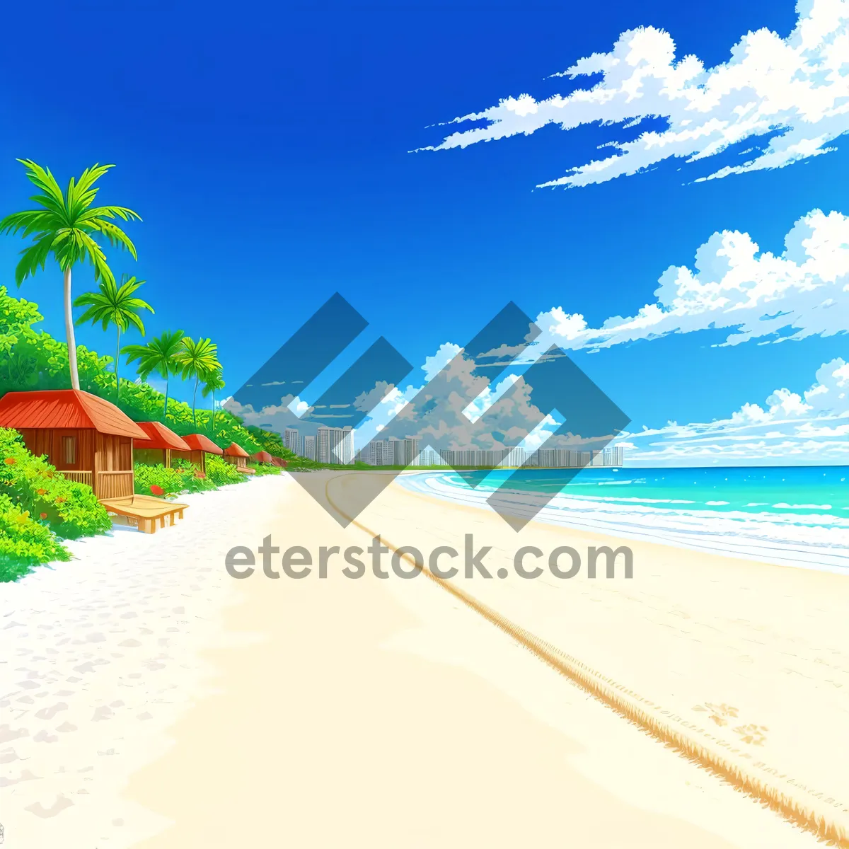 Picture of Serene Summer Seascape with Sunlit Waves