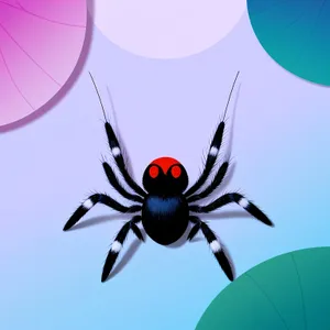 Spooky Spider Design for Holiday Card