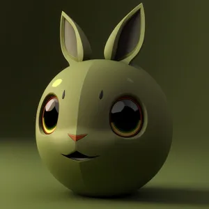 Bunny Savings: 3D Piggy Bank Symbol