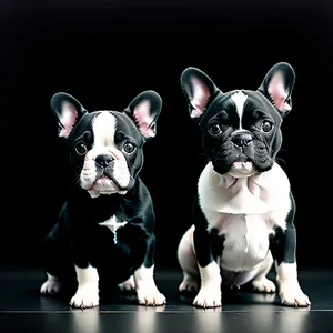 Adorable Bulldog Puppy with Wrinkles - Purebred Canine
