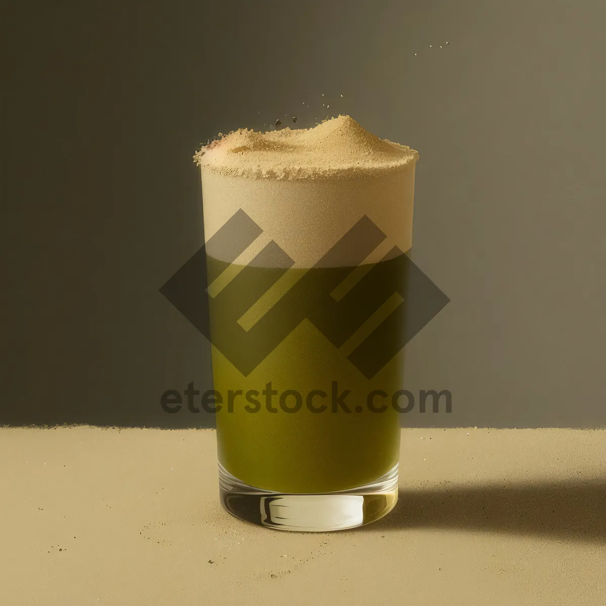 Picture of Refreshing Frothy Eggnog with a Candle