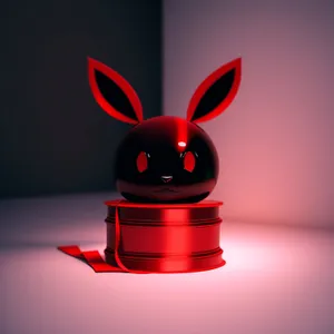 Magical Cartoon Sorcerer with Rabbit Icon