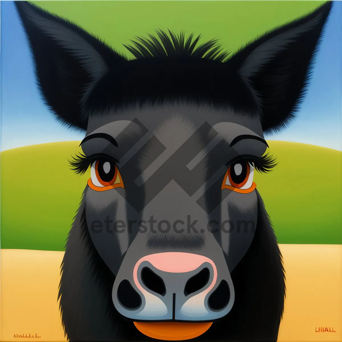 Picture of Cute Kitty Cartoon Mask for Fun and Disguise