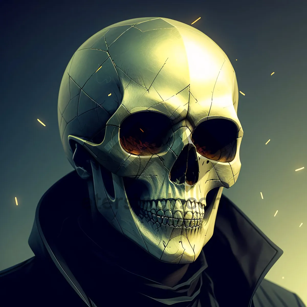 Picture of Spooky Skull Mask - Deathly Disguise