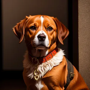 Brown Boxer Puppy with Adorable Expression