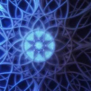 Fractal Light: Futuristic Geometric Energy Glow