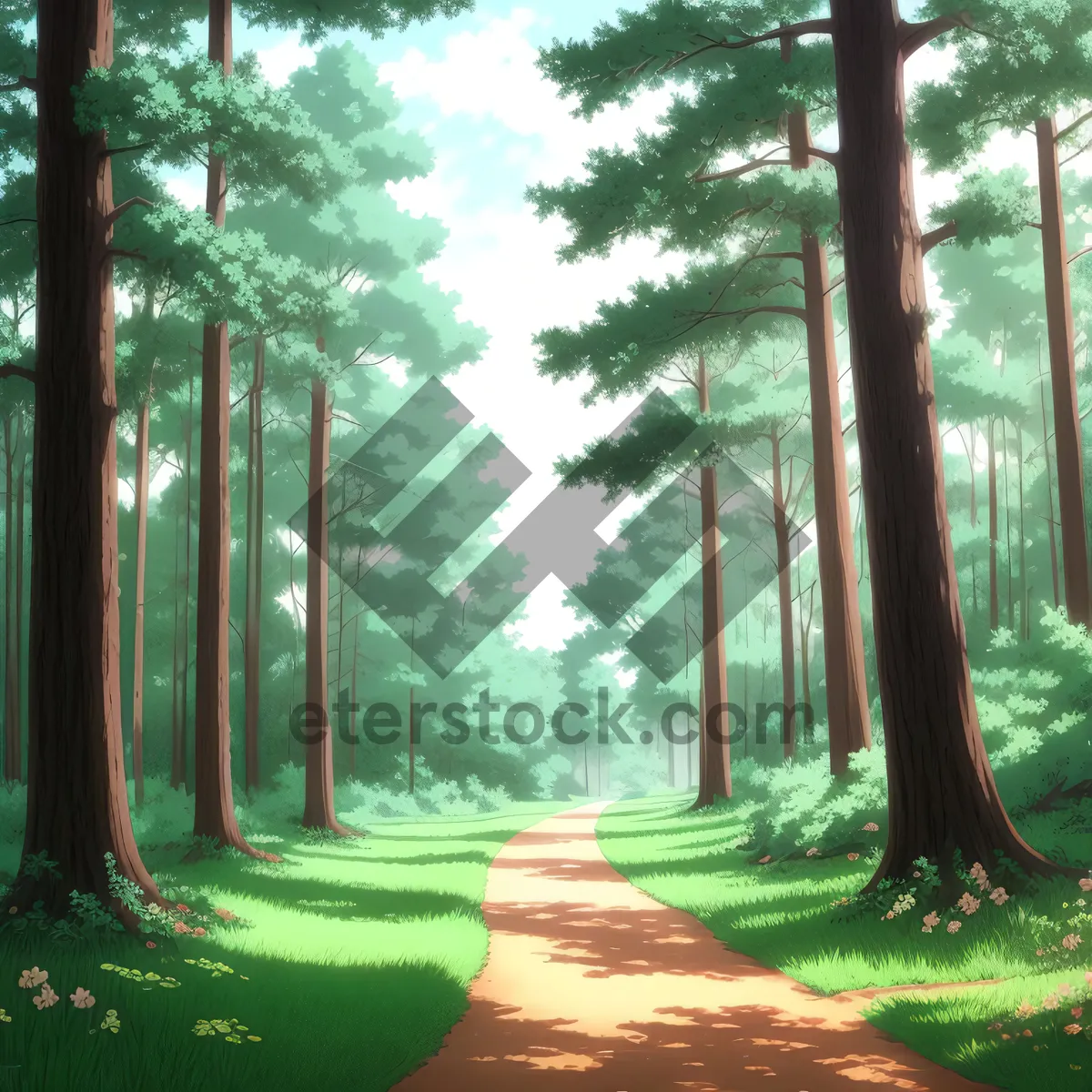 Picture of Serene Summer Retreat amidst Enchanting Forest