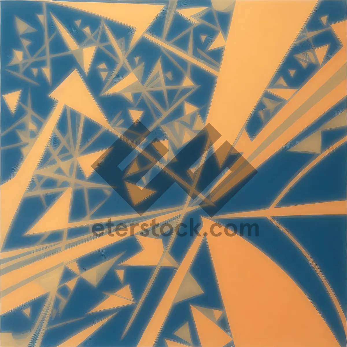 Picture of Abstract geometric star burst pattern design