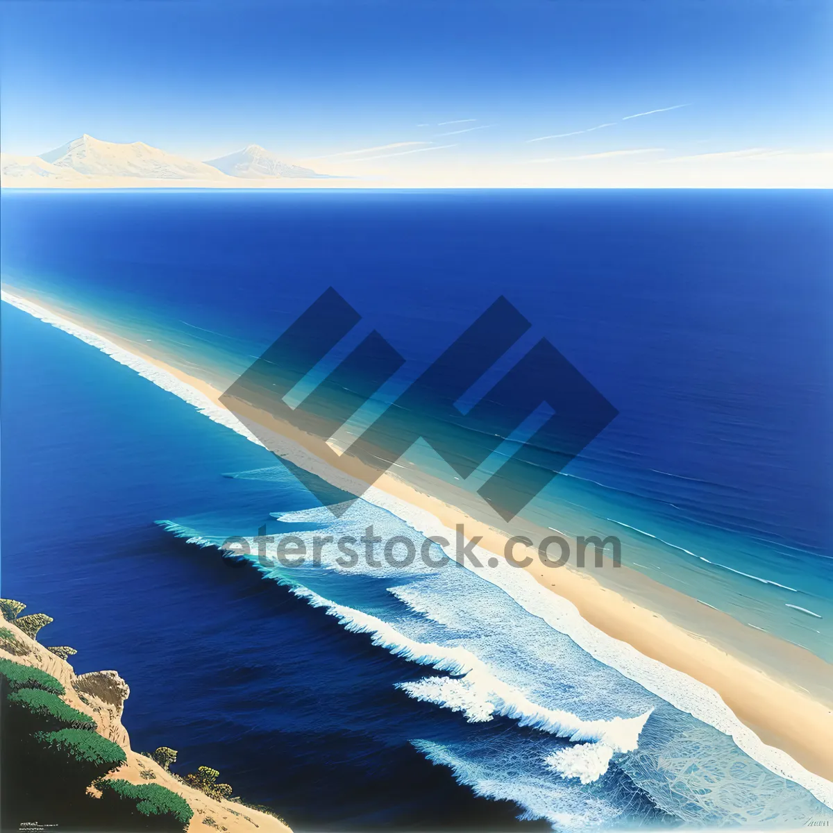 Picture of Serenity by the Shore: A Captivating Beachscape