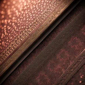 Textured Fabric Design: Stitched Leather Velvet Close-Up
