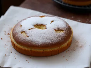 Gourmet Chocolate Cake with Cappuccino and Bagel