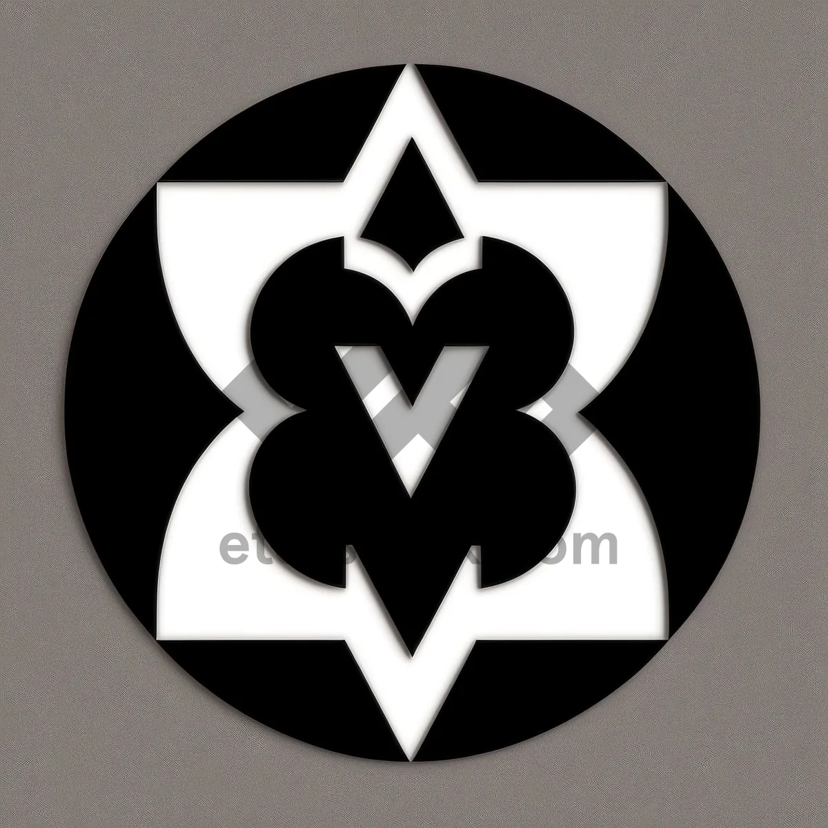 Picture of Black Heraldry Symbol Icon: Artful Graphic Design