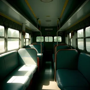 Modern Urban Business Car Interior - Empty Seat