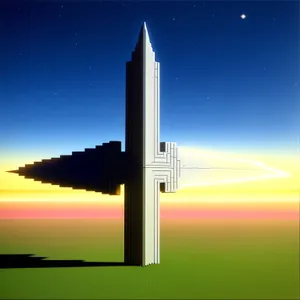Monumental Sky Memorial: A Shuttlecock-Shaped Obelisk