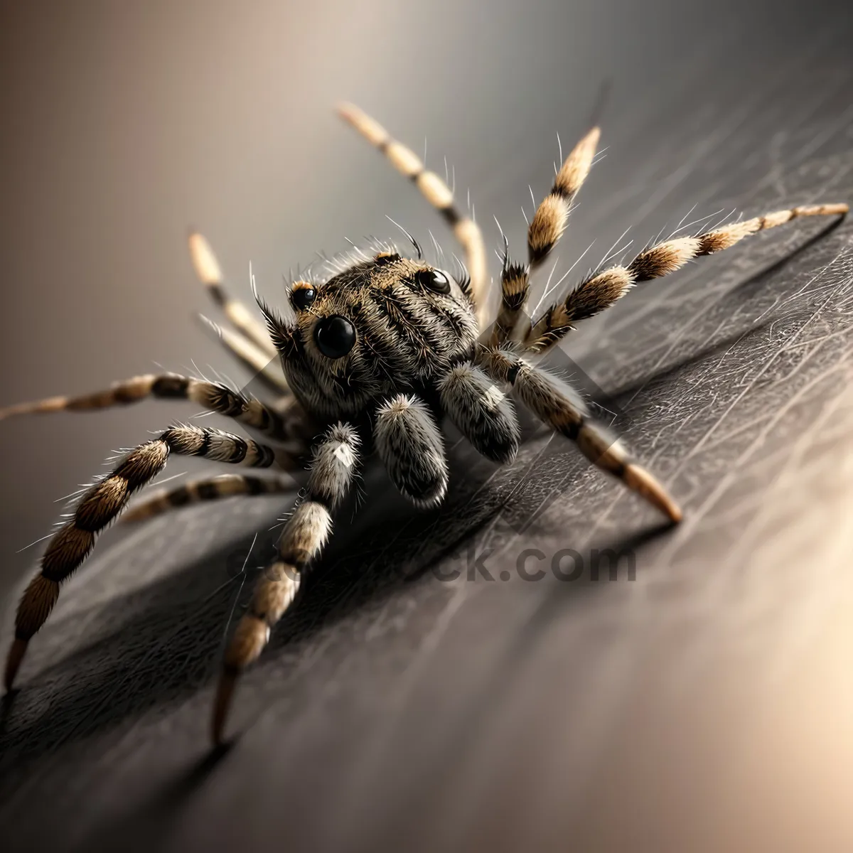 Picture of Wild Wolf Spider with Hairy Legs