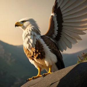 Majestic Bald Eagle in Flight