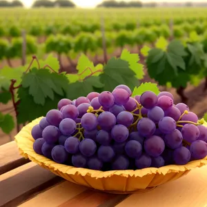 Colorful Grape Bunch with Chocolate Coating