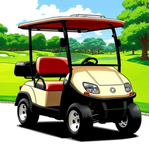 Golf Cart on Speedy Course