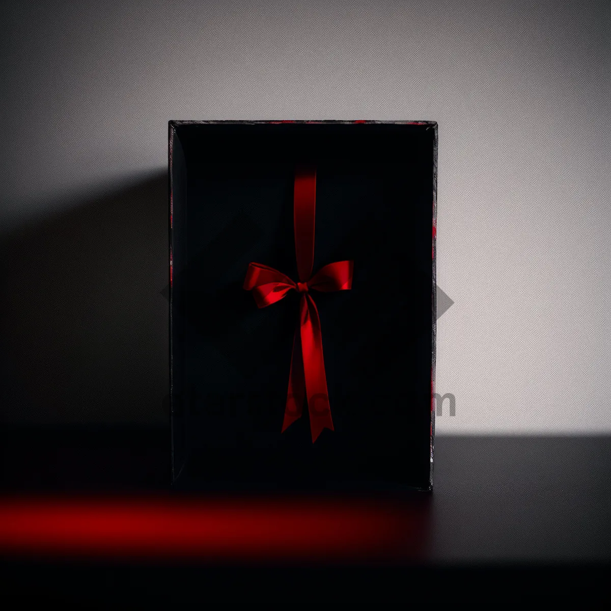 Picture of Sparkling Holiday Gift Box with Ribbon and Bow