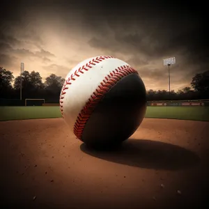 Baseball equipment on grass field with glove