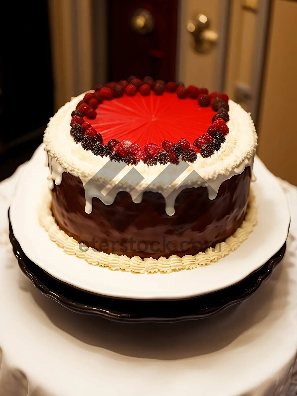 Picture of Delicious Pink Cupcake with Creamy Frosting