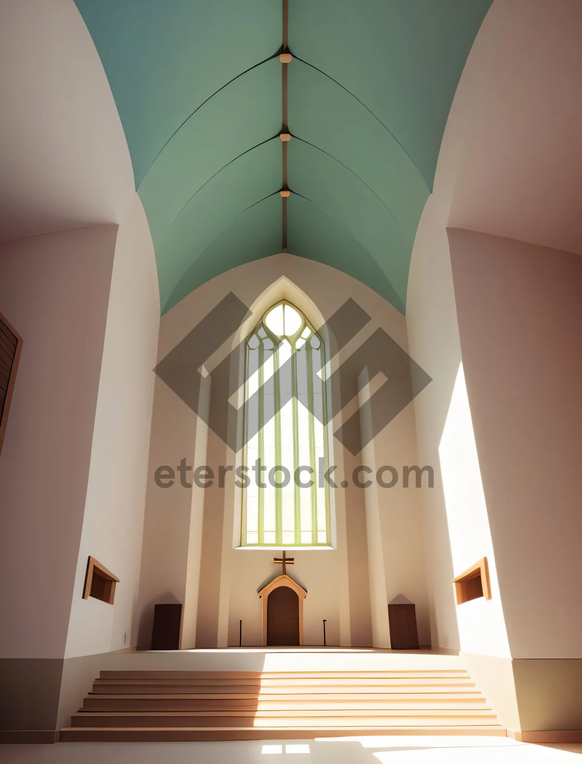 Picture of Grandeur of Sacred Stone: Historic Cathedral Interior