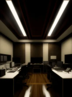 Modern office interior with luxury furniture and design