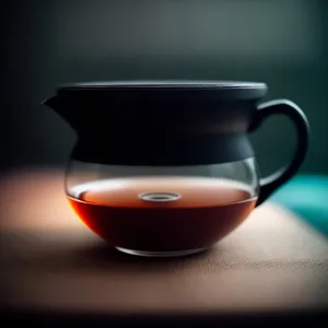 Morning Tea: Cup of Hot Beverage in China Mug
