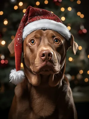 Brown Pointer Puppy - Purebred Hunting Hound Portrait