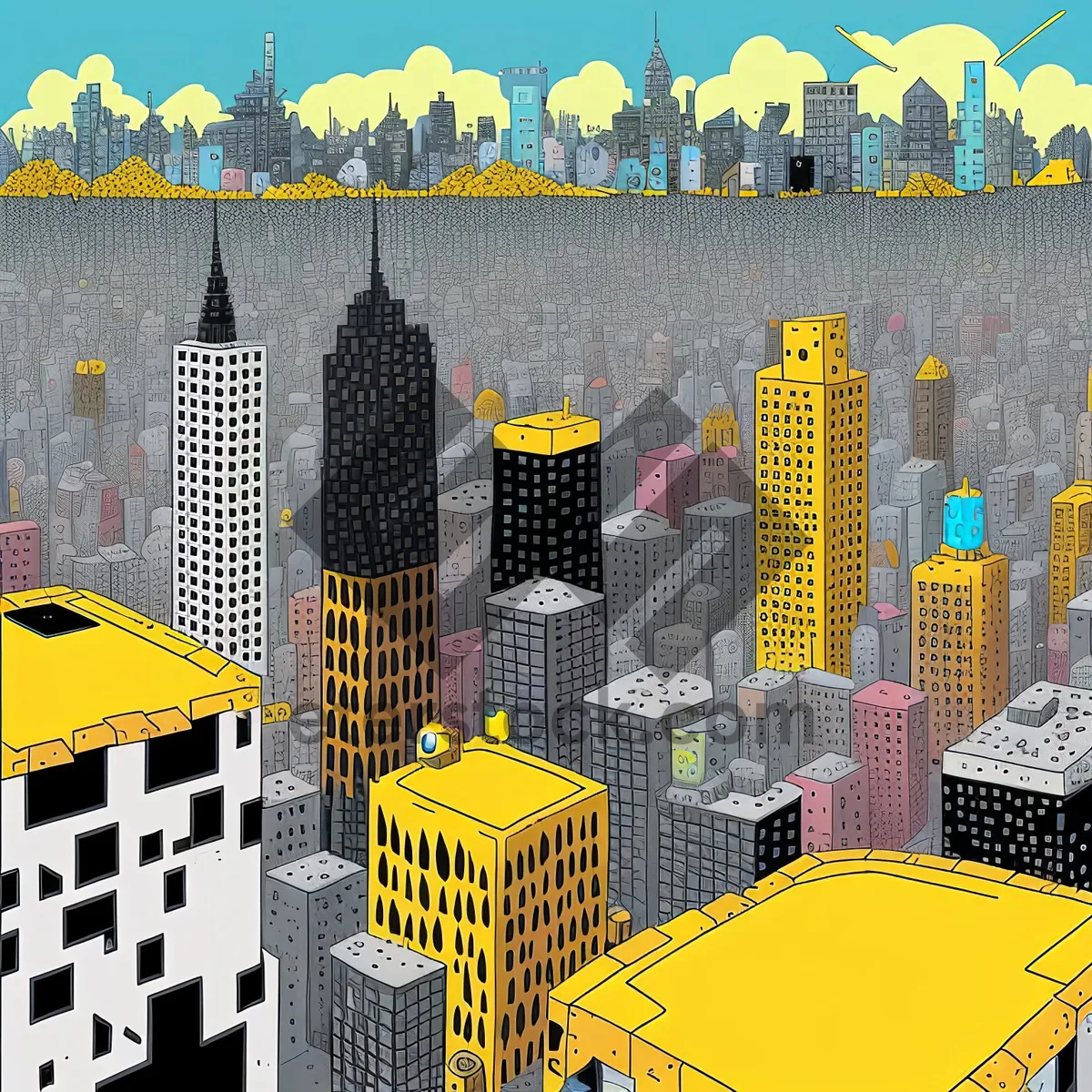 Picture of Modern Urban Skyline: Towering Skyscraper Puzzle