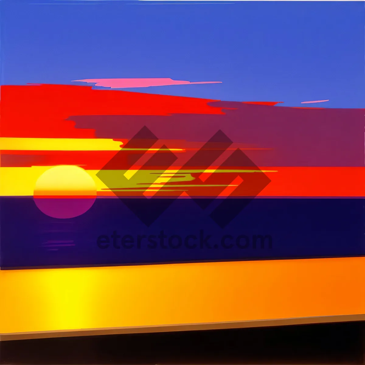 Picture of Colorful Gradient Rainbow Artwork with Shiny Design