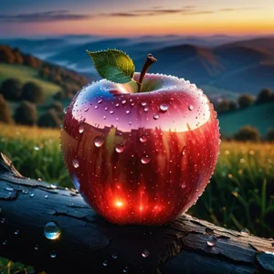 Juicy Red Empire Apple, Fresh and Delicious Fruit.