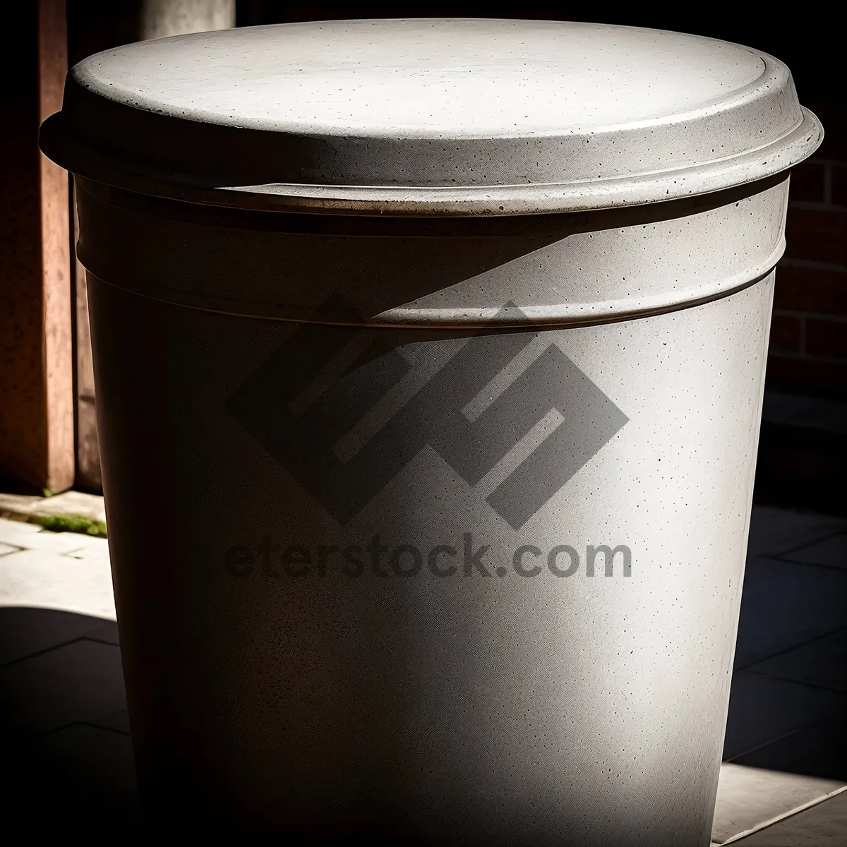 Picture of Empty Ashcan Bin Container - Rain Barrel Cup