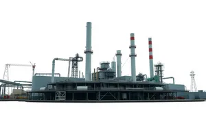 Industrial Energy Tower Pollution Plant Environment