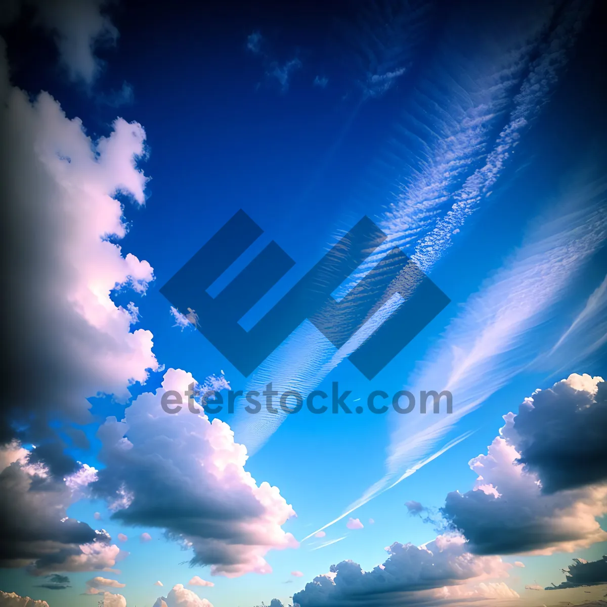 Picture of Vibrant Summer Sky with Radiant Sunlight