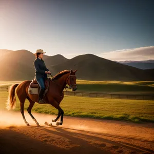 Vast Steppe Landscape with Majestic Horses