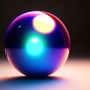 Shiny Glass Sphere Icon: Web Design Element