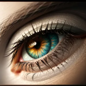 Vivid Eyes: Captivating Eyebrows and Mesmerizing Iris