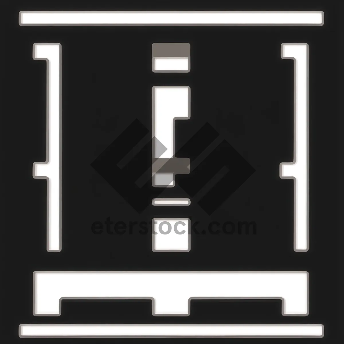 Picture of Web symbol and button icon set: Black, glossy, and shiny square buttons