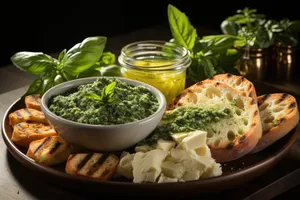 Delicious Gourmet Salad with Fresh Veggies and Herbs