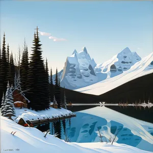 Winter Alpine Mountains Scenic Ski Slope