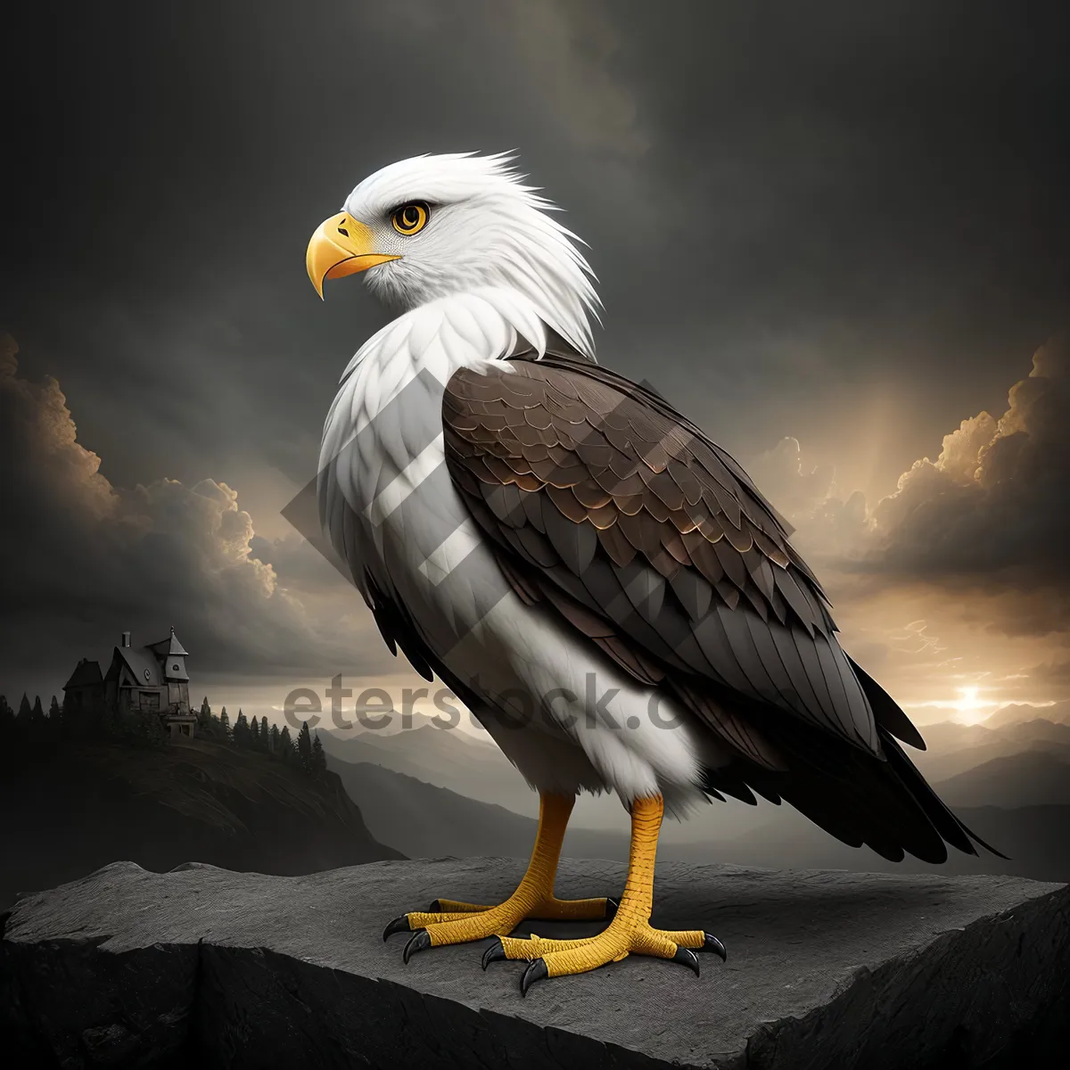 Picture of Majestic Predator: Bald Eagle in Flight